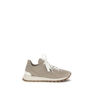 Gray Calf Leather Bos Taurus Platform Sneakers