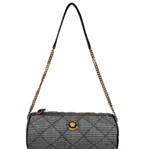 Versace Medusa Quilted Evening Sling Crossbody Bag