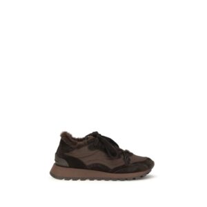 Brown Calf Leather Bos Taurus Athletic Sneakers