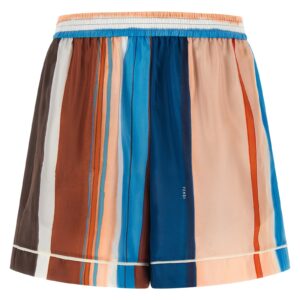 Multicolor Silk Bermuda Shorts