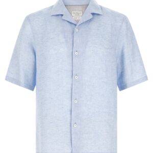 Blue Linen Blouse