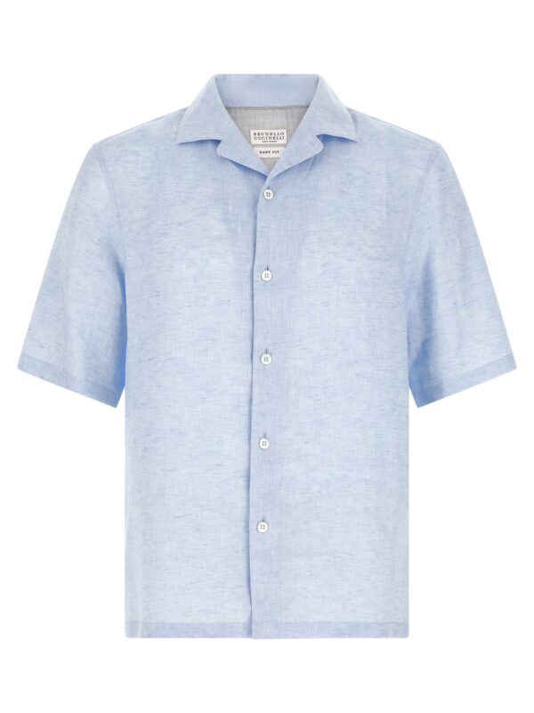 Blue Linen Blouse