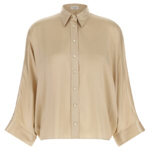 Beige Silk Blouse