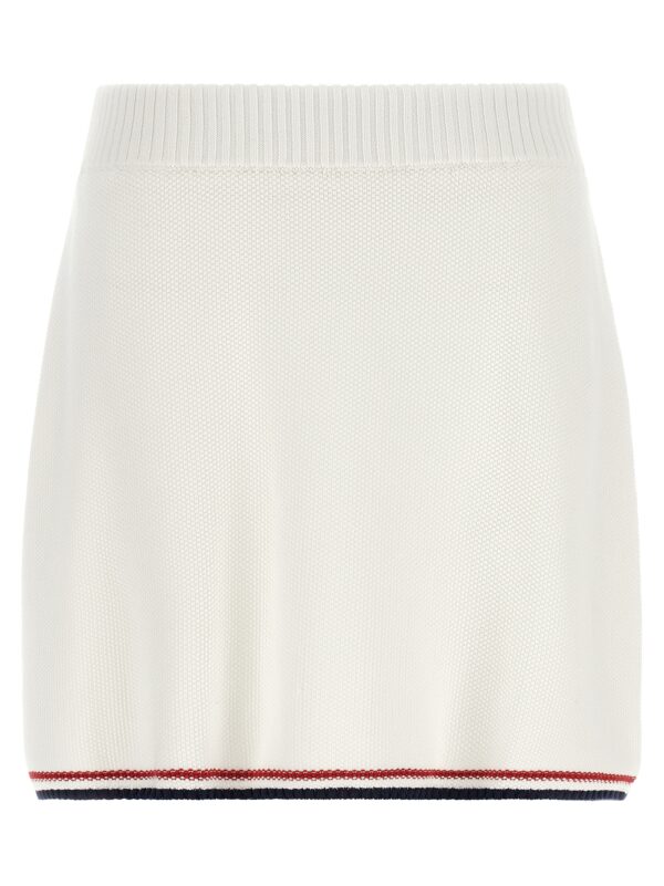 White Cotton Long Skirt