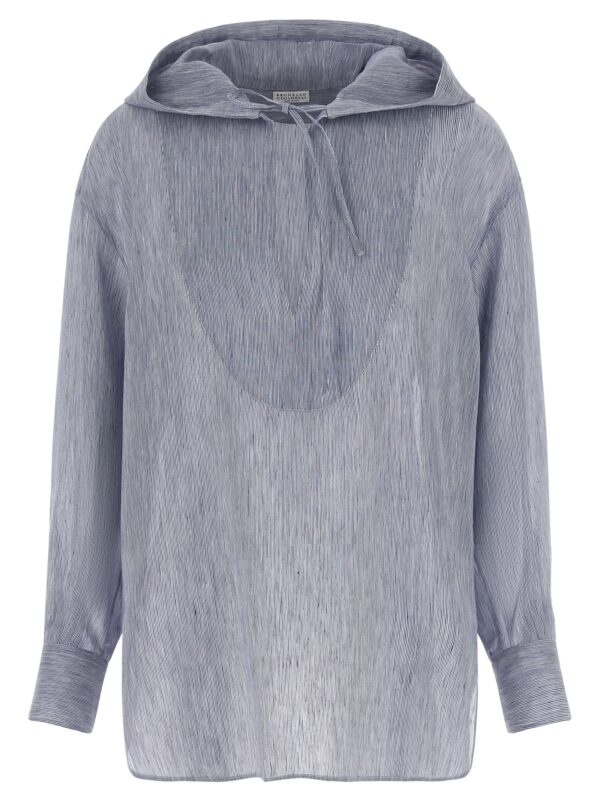 Blue Linen Blouse