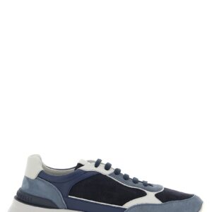 Blue Calfskin Athletic Sneakers
