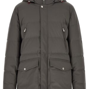 Gray Polyamide Parka