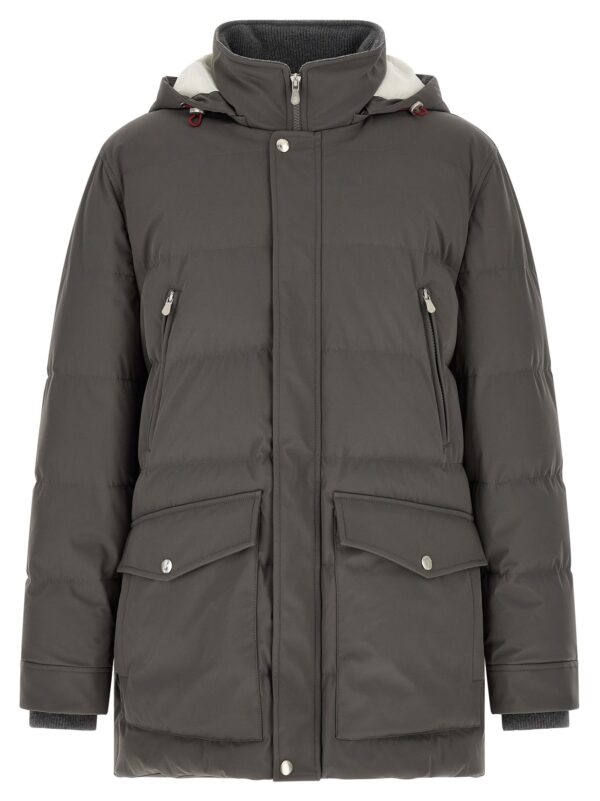 Gray Polyamide Parka