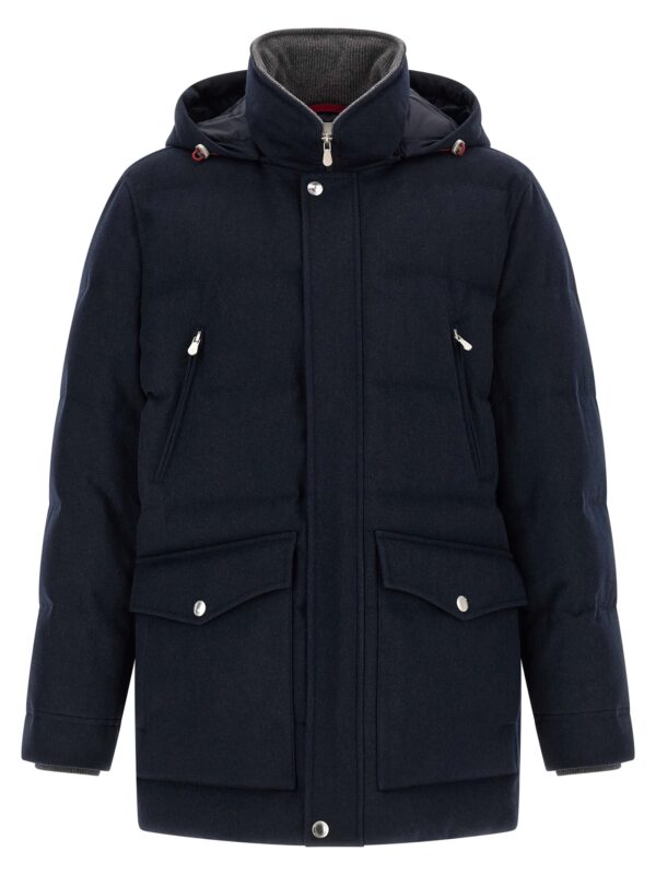 Blue Wool Parka