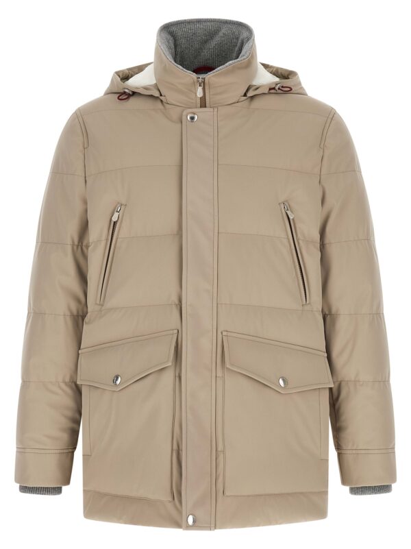 Beige Polyamide Parka