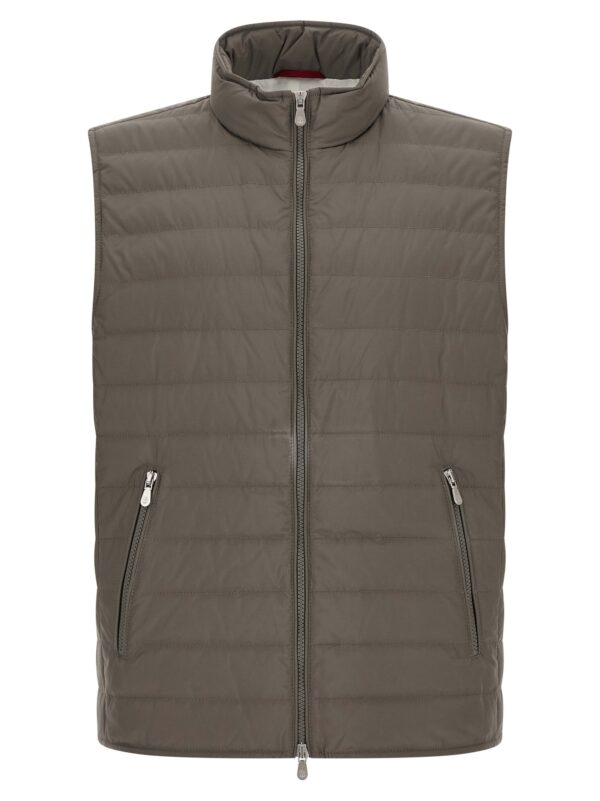 Bicolor Polyester Sleeveless Jacket