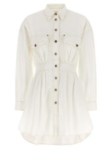 White Cotton Short Dress