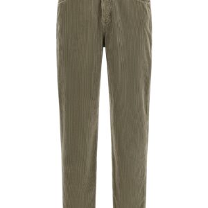 Bicolor Cotton Casual Pants