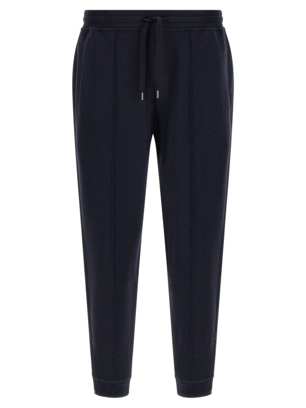 Blue Cotton Joggers (Workout Pants)