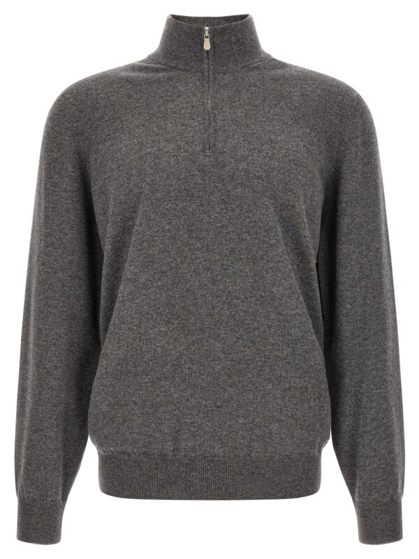 Gray Cashmere Cardigan
