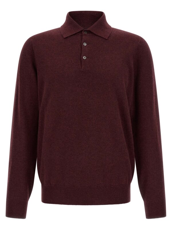 Bordeaux Cashmere Polo Shirt