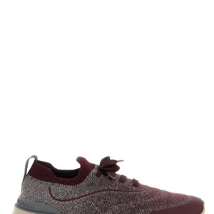 Bordeaux Cotton Athletic Sneakers