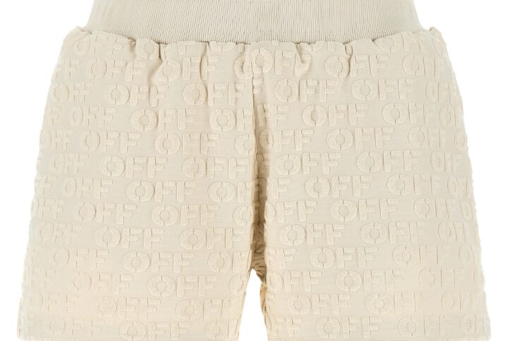 Beige Cotton Bermuda Shorts - Jag Couture London