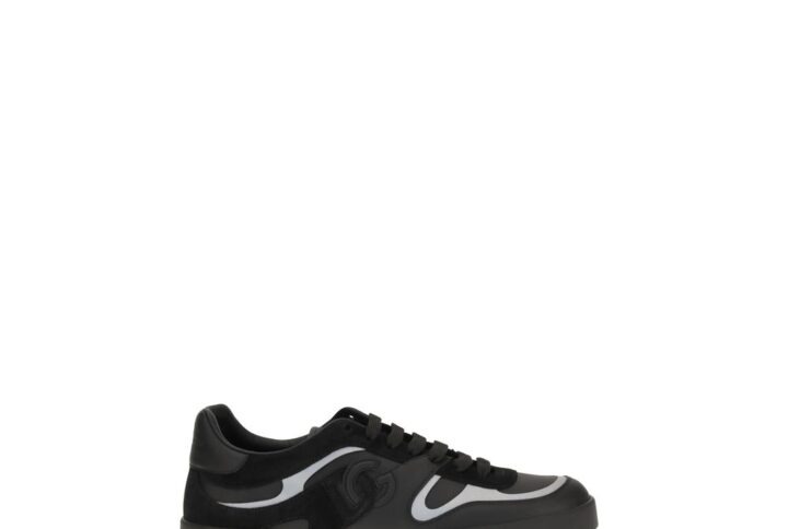 Black Calf Leather Bos Taurus Sneakers | Jag Couture London – New York