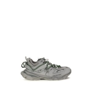 Gray Polyethylene Athletic Sneakers