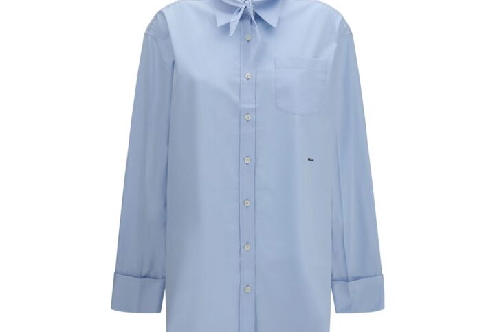 Blue Cotton Shirt | Jag Couture London – New York