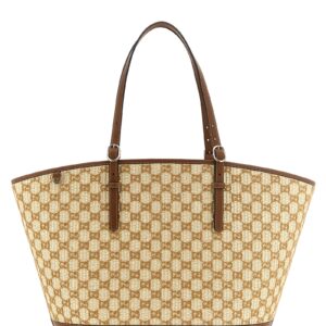 Brown Cotton Handbag