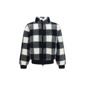 Gray Polyester Full-Length Jacket