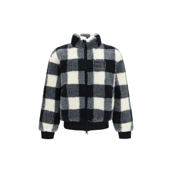 Gray Polyester Full-Length Jacket