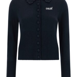 Blue Wool Cardigan