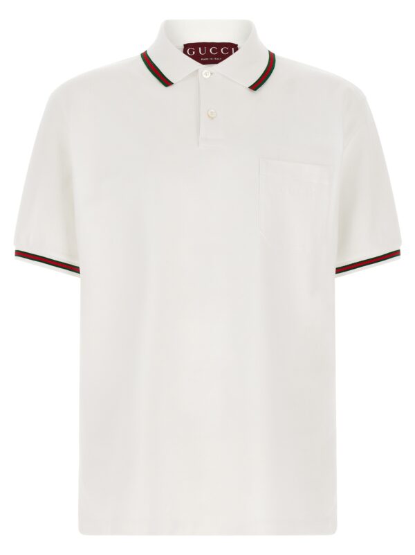 White Cotton Polo Shirt