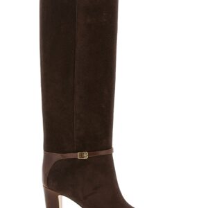Brown Calfskin Over The Knee