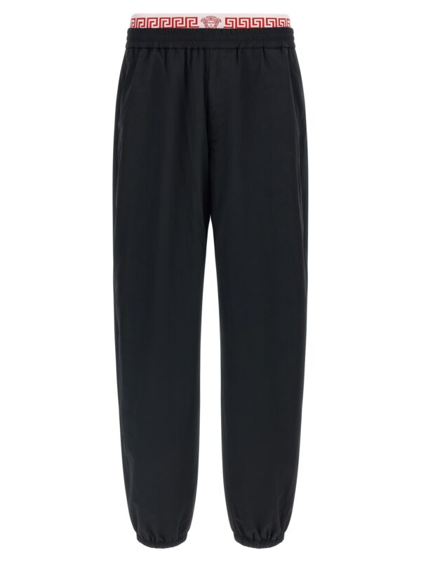 Black Polyamide Joggers (Workout Pants)