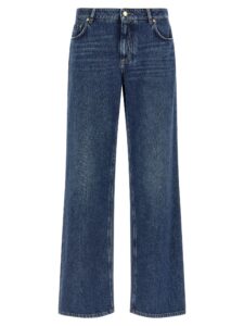 Blue Cotton Relaxed Fit Jeans