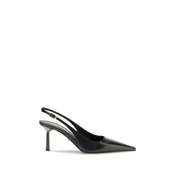 Black Calf Leather Bos Taurus High Heel Pumps