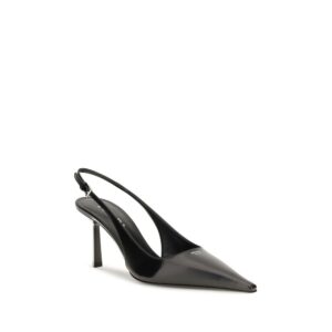 Black Calf Leather Bos Taurus High Heel Pumps - Jag Couture London