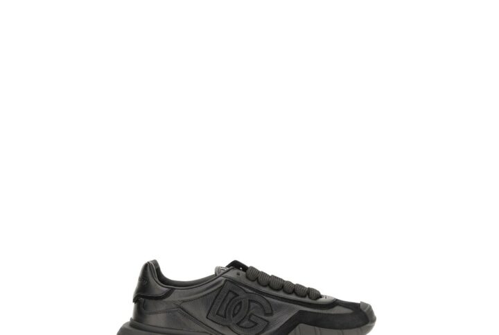 Black Calf Leather Bos Taurus Athletic Sneakers | Jag Couture London – New York