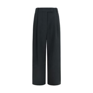 Black Silk Casual Pants
