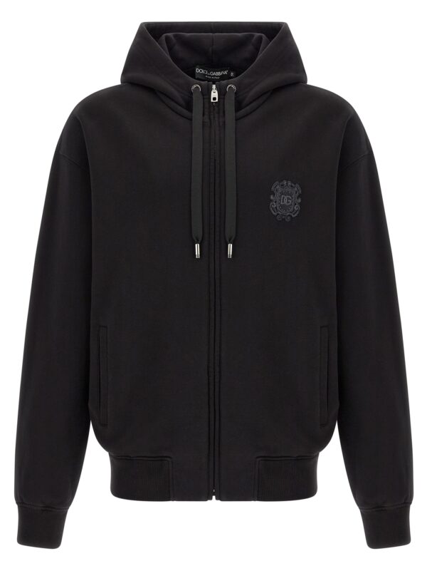 Black Cotton Sweatshirt