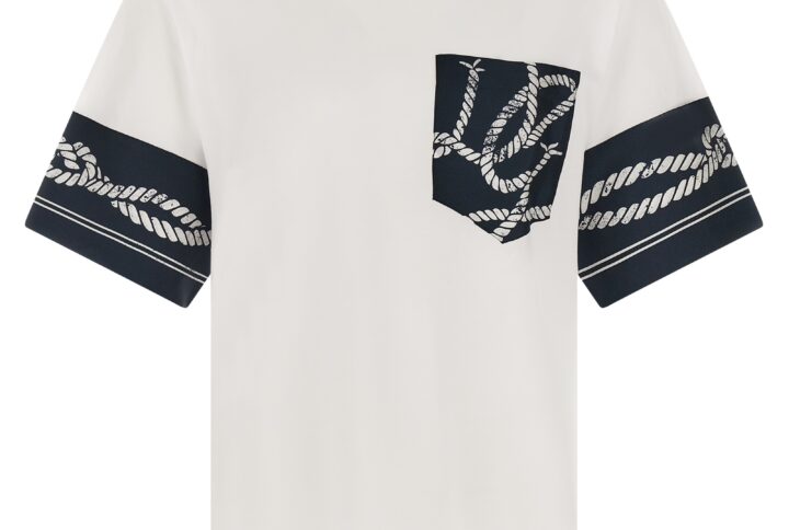 Blue Cotton T-Shirt | Jag Couture London – New York