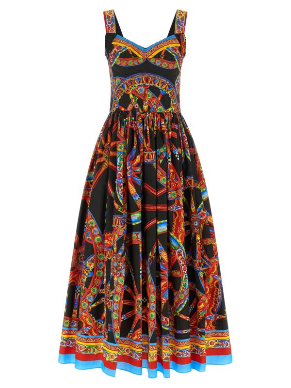 Multicolor Cotton Long Dress