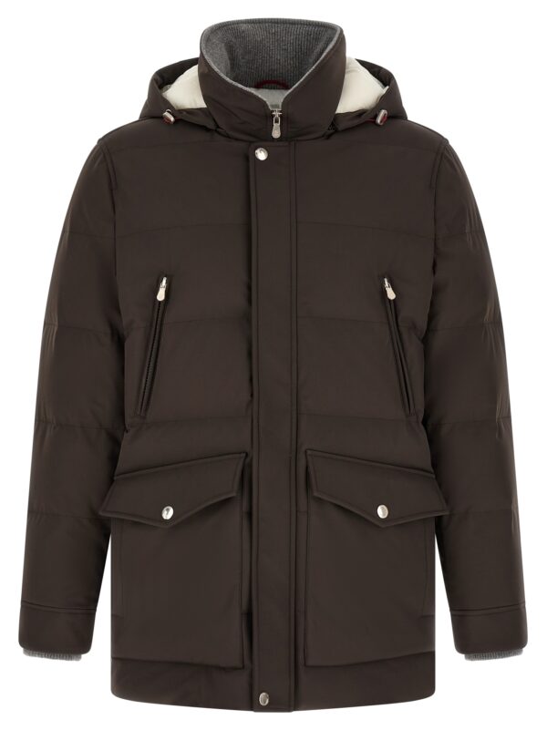 Brown Polyamide Parka