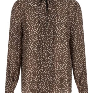 Brown Silk Blouse