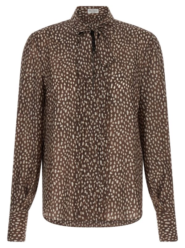Brown Silk Blouse
