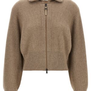 Brown Cashmere Cardigan