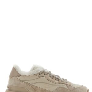 Beige Calfskin Athletic Sneakers