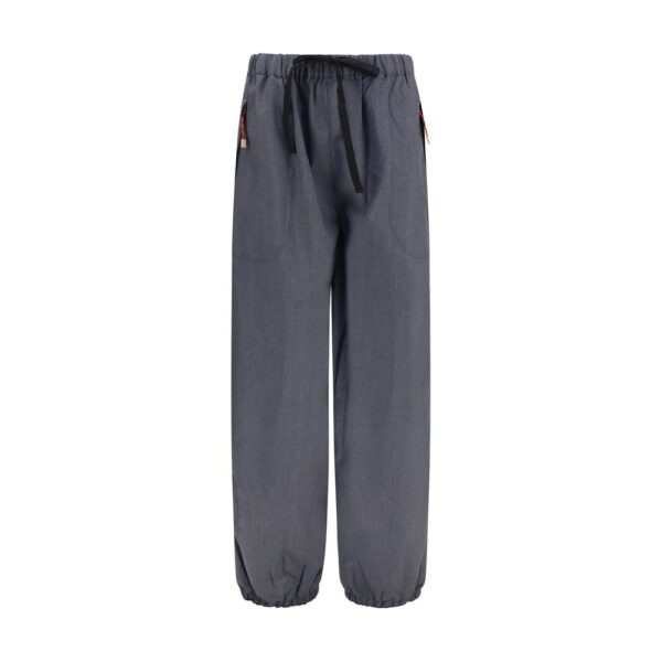 Gray Wool Oves Aries Casual Pants