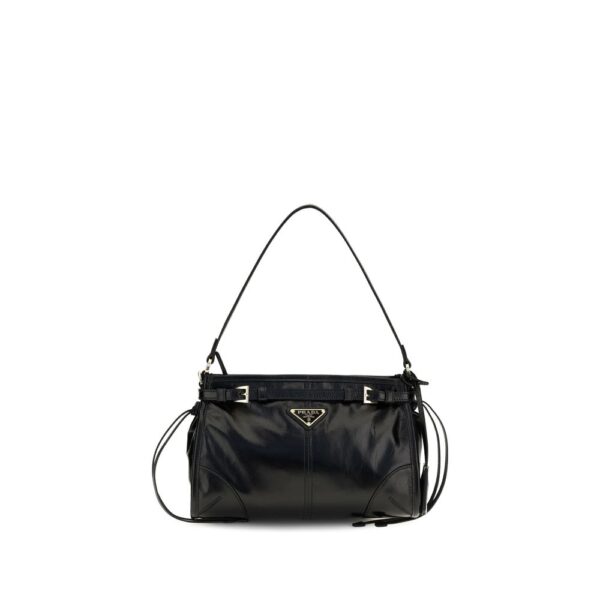 Black Calf Leather Bos Taurus Handbag