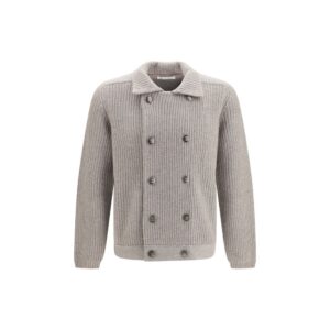 Gray Cashmere Cardigan