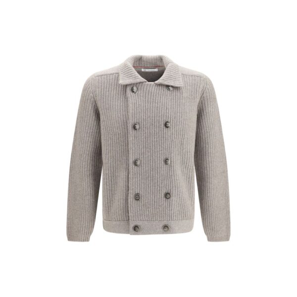 Gray Cashmere Cardigan