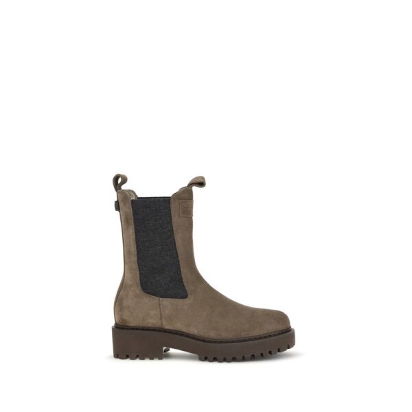 Brown Calf Leather Bos Taurus Ankle Boots
